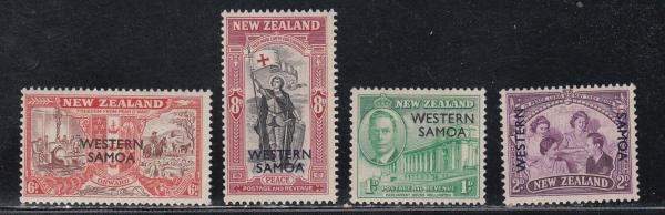 Australia and Oceania | 1946 WWII Victory Issue Set of Four Samoa Postage Stamps Mint Never Hinged Australia & Oceania Australia & Oceania