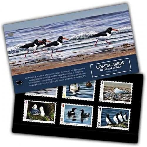 Britain and Ireland | 2017 Coastal Birds Set of 6 Isle of Man Postage Stamps In Presentation Folder Mint Never Hinged Britain & Ireland Britain & Ireland