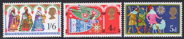 Britain and Ireland | Christmas 1969 Religious Themes Set of 3 Mint Great Britain Postage Stamps Britain & Ireland Britain & Ireland