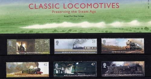 Britain and Ireland | Classic Locomotives Great Britain Postage Stamps Presentation Pack Issued 2004 Britain & Ireland Britain & Ireland