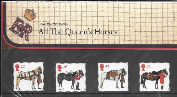 Britain and Ireland | Royal Horses Presentation Pack of Four Great Britain Postage Stamps Issued 1997 Britain & Ireland Britain & Ireland