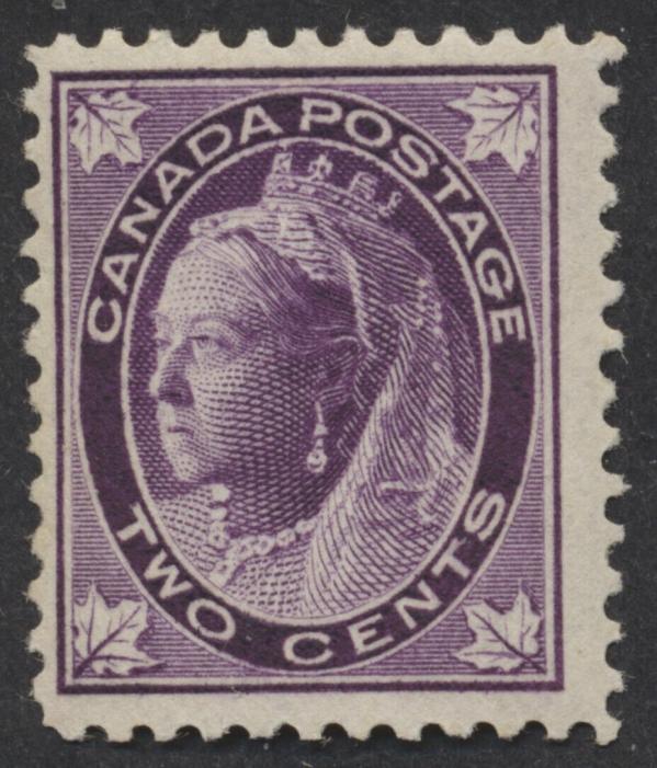 Canada | Queen Victoria 2 Cent Canada Maple Leaf Postage Stamp Issued 1897 Violet Canada Canada