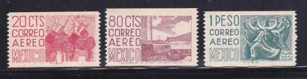 Central & South America | 1969 Local Images Set of 3 Mexico Airmail Postage Stamps Mint Never Hinged Central & South America Central & South America