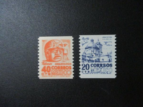 Central & South America | 1969 Set of 2 Mexico Coil Postage Stamps Mint Never Hinged Central & South America Central & South America