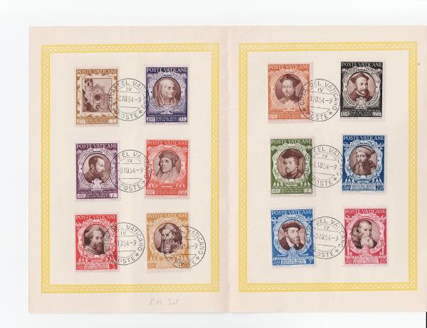 Europe | 1946 Council of Trent Set of Twelve Vatican City Postage Stamps First Day Folder Europe Europe