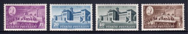 Europe | 1948 Lausanne Treaty Set of Four Turkey Postage Stamps Mint Never Hinged Europe Europe