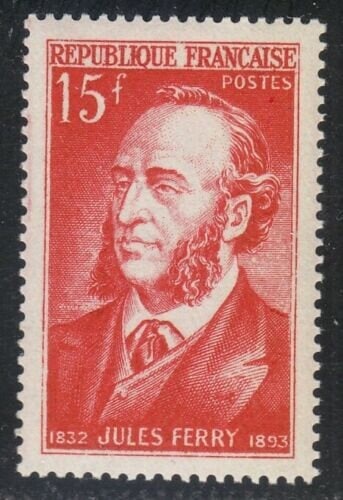 Europe | 1951 Jules Ferry France Postage Stamp Brick red Europe Brick red