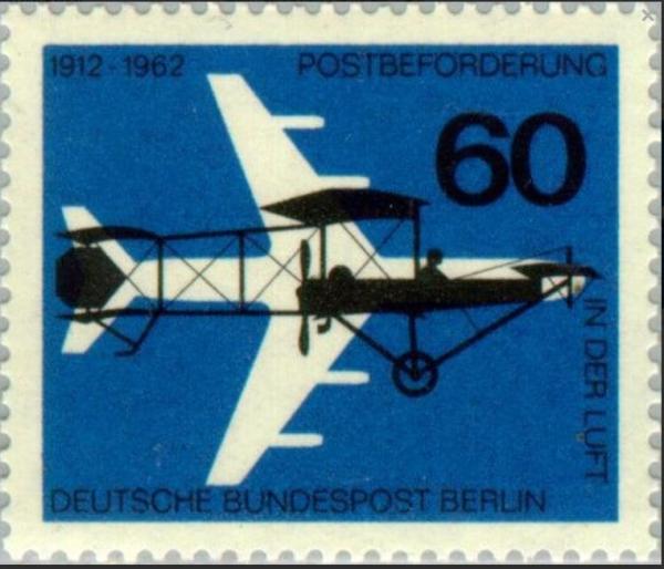 Europe | 1962 Air Mail Transport Germany Berlin Postage Stamp Mint Never Hinged Europe Europe