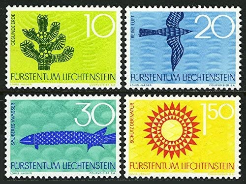 Europe | 1966 Nature Preservation Set of Four Liechtenstein Postage Stamps Mint Never Hinged Europe Europe