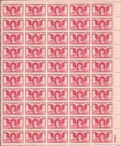 Europe | Francis Scott Key Sheet of Fifty 3-Cent United States Postage Stamps Issued 1948 Europe Europe