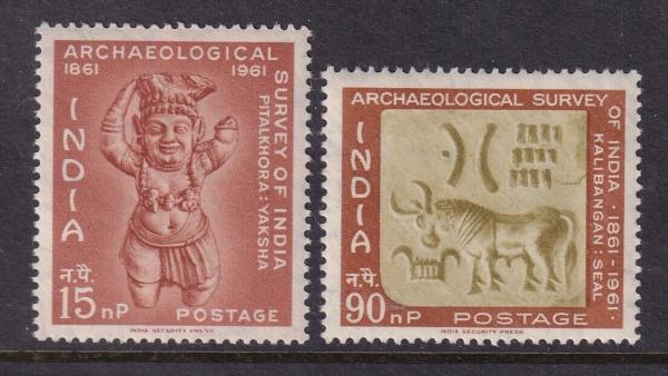 India | Indian Archaeological Survey Set of Two India Postage Stamps India India