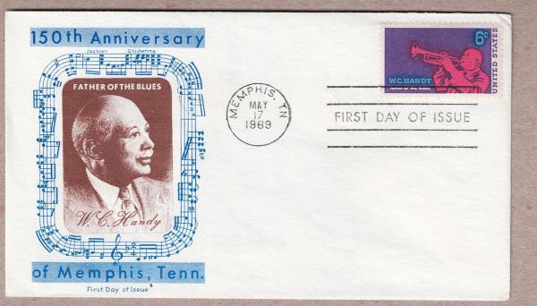 United States | 1969 W C Handy United States Postage Stamp First Day of Issue Cover Stamp United States