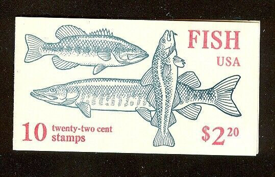 United States | American Fish Booklet of Ten 22-Cent United States Postage Stamps Issued 1986 Stamp United States