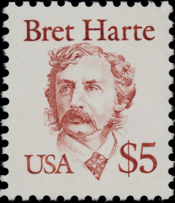 United States | Bret Harte 5-Dollar United States Postage Stamp Stamp United States