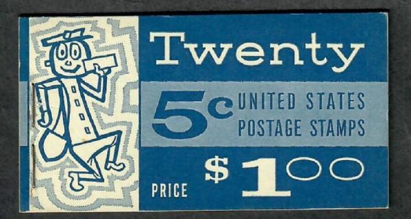 United States | Mister Zip Booklet of Twenty 5-Cent United States Postage Stamps Issued 1963 Stamp United States