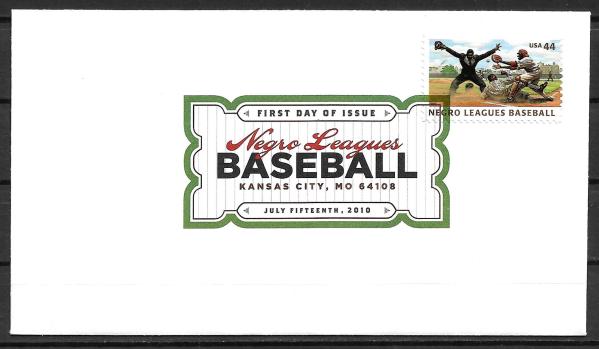 United States | Negro Leagues Baseball Postage Stamp First Day of Issue Cover 2010 Kansas City Stamp United States