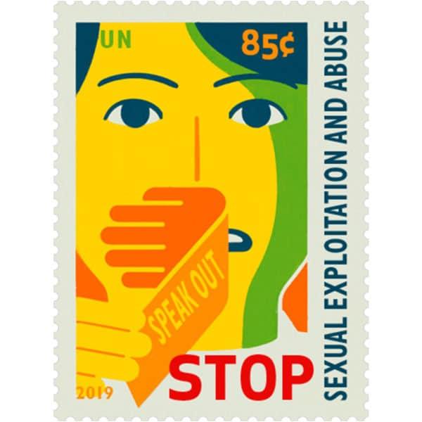 United States | Stop Sexual Exploitation and Abuse United Nations New York Postage Stamp Mint Never Hinged Stamp United States