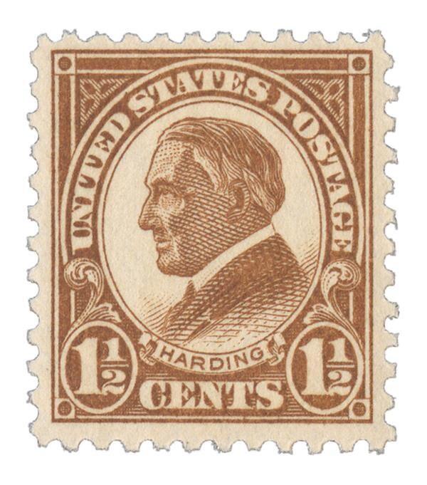 United States | Warren G Harding United States Postage Stamp Yellow brown Stamp United States