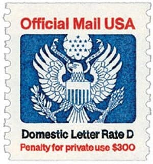 United States | 1985 United States 22-Cent Official Mail Postage Stamp Stamp United States